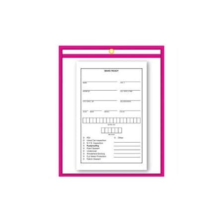 Asp Repair Order/Work Ticket Holders 9" X 12", 5 Per Box: Pink Pk 7426